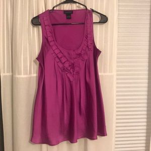 Purple Tank Top Blouse: Size L